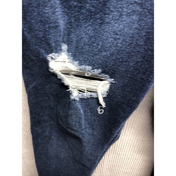 Old Navy Super Skinny Jeans Size 18 Petite Mid Rise Rockstar Factory Destroyed - Picture 6 of 16